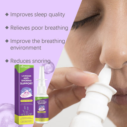XIMONTH Snoring spray Home-use nasal spray for relieving nasal congestion, stopping snoring, and aiding sleep, with nasal cavity cleaning and care