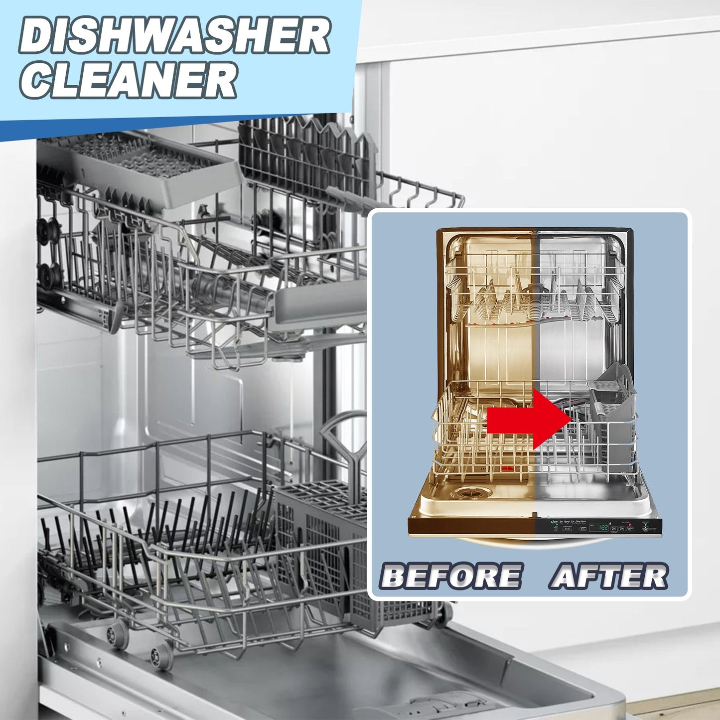 Jue-Fish Dishwasher cleaning tablets Specialized cleaning tablets for built-in drawer dishwashers in Taiwan