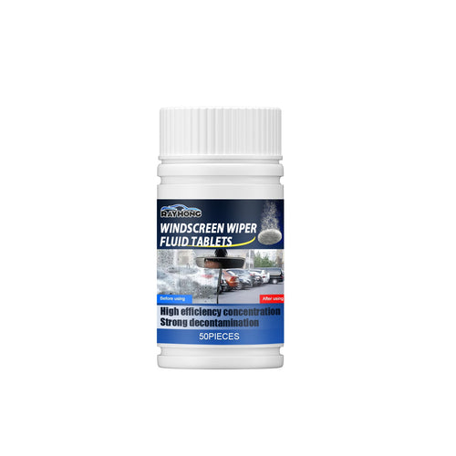 Rayhong Car windshield cleaning effervescent tablets Cleaning, decontamination, and removal of shellac oil film wiper effervescent tablets