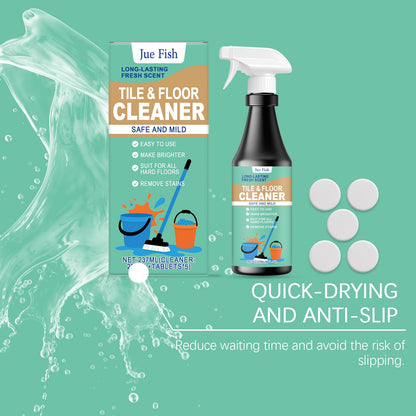 Jue Fish Floor Cleaner Stain-removing and brightening gentle formula household floor shine maintenance cleaner