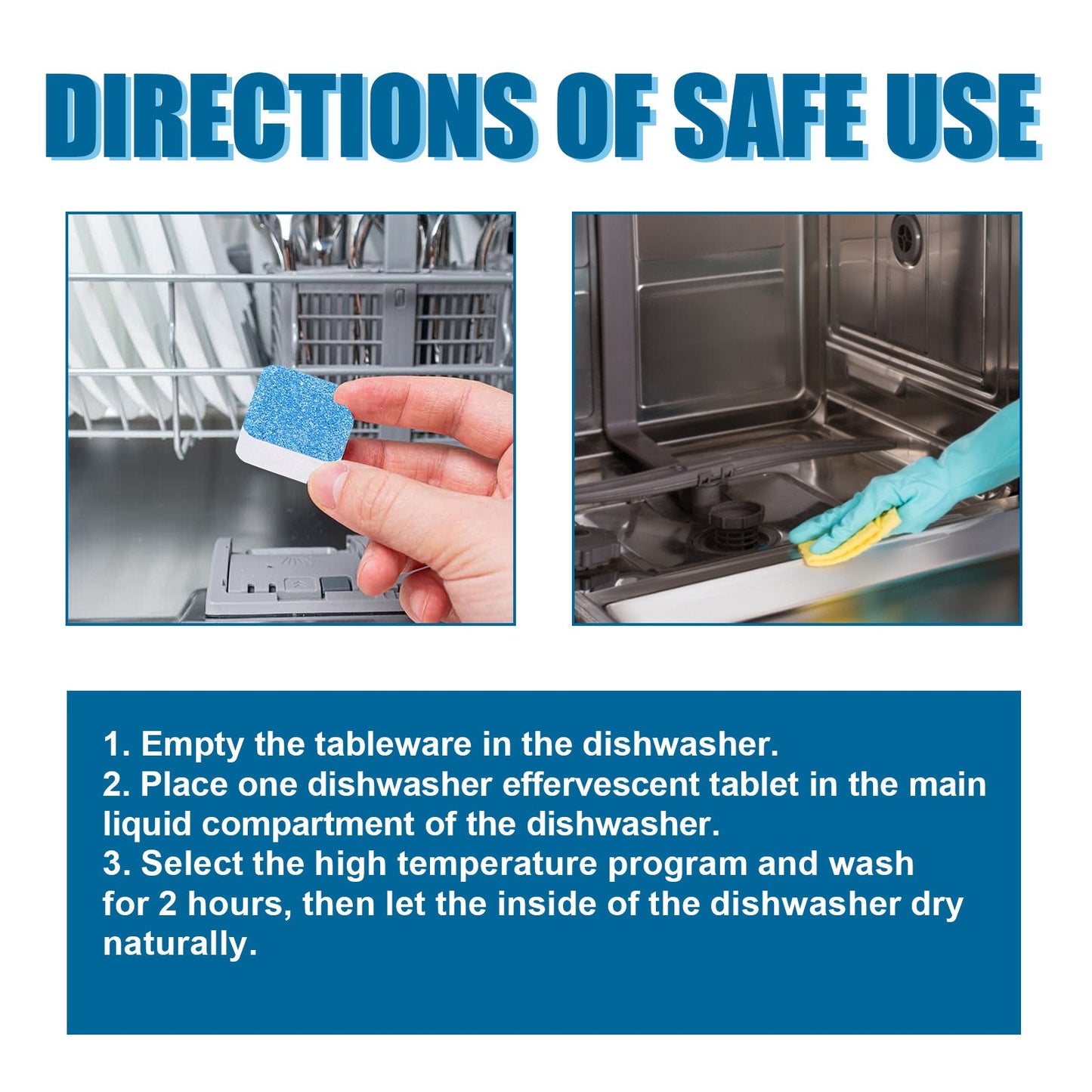 Jakehoe Dishwasher cleaning tablets（Barrel） Specialized cleaning tablets for kitchen utensils and tableware to remove grease, odors, and scale