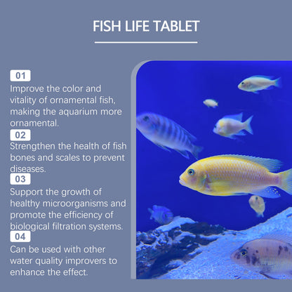 Yegbong Salt tablets for ornamental fish aquariums Aquarium salt, special fish salt for ornamental fish, salt tablets for fish keeping, mineral salt