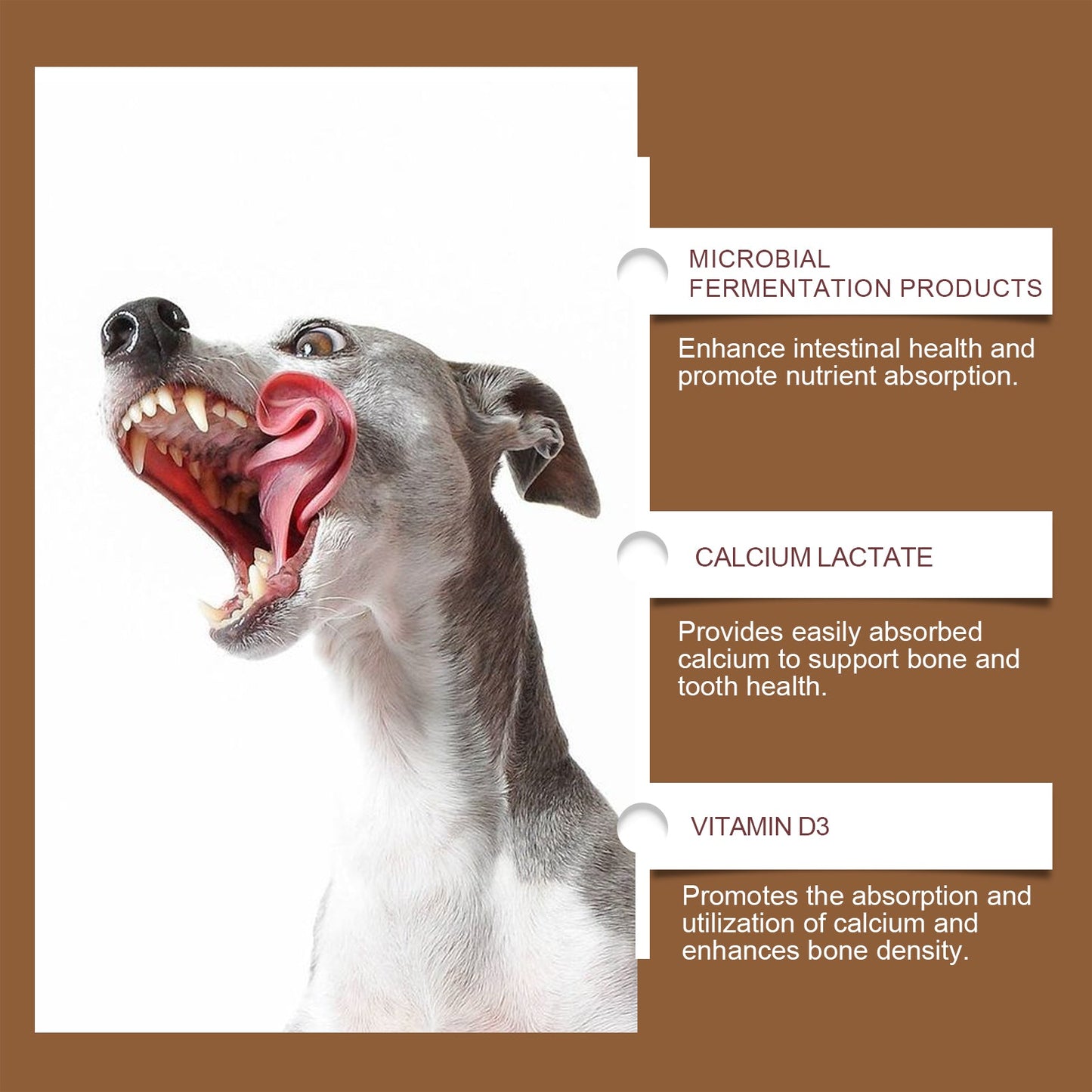 Yegbong Calcium Tablets for Dogs Pet Vitamin Supplement Oral Care Dietary Health Nutrition Calcium Tablets