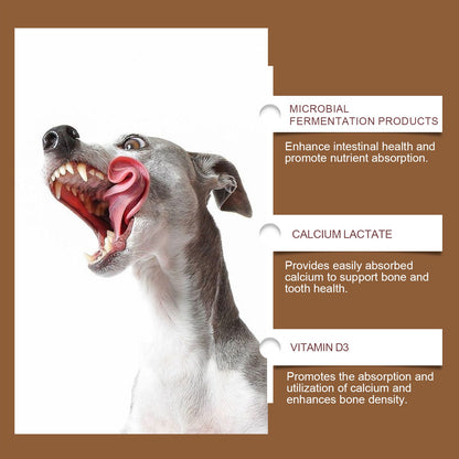 Yegbong Calcium Tablets for Dogs Pet Vitamin Supplement Oral Care Dietary Health Nutrition Calcium Tablets