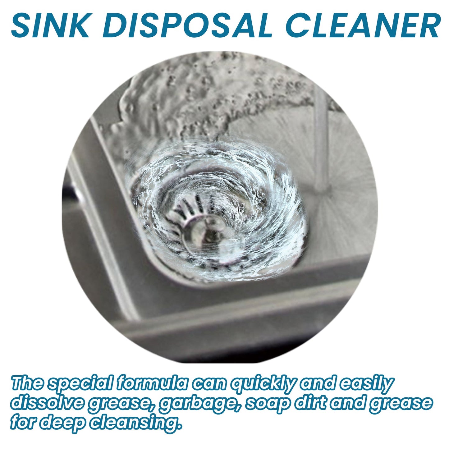 Jue-Fish Sink cleaning tablets Kitchen sink cleaning tablets for removing grease and grime and unclogging pipes