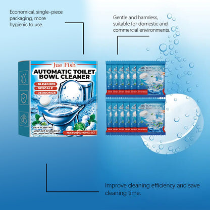 Jue-Fish Automatic Toilet Cleaning Tablets Toilet deodorizing and descaling automatic toilet odor-removing effervescent tablets