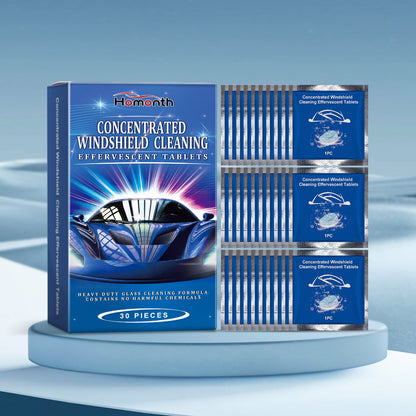 Homonth Car windshield cleaning tablets Car window anti-rain, waterproof, anti-fog glass cleaning effervescent tablets