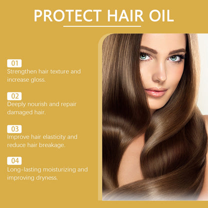 Hoegoa Moroccan hair care essential oil capsules Improves dry and frizzy hair, providing smoothness and moisture with hair care oil