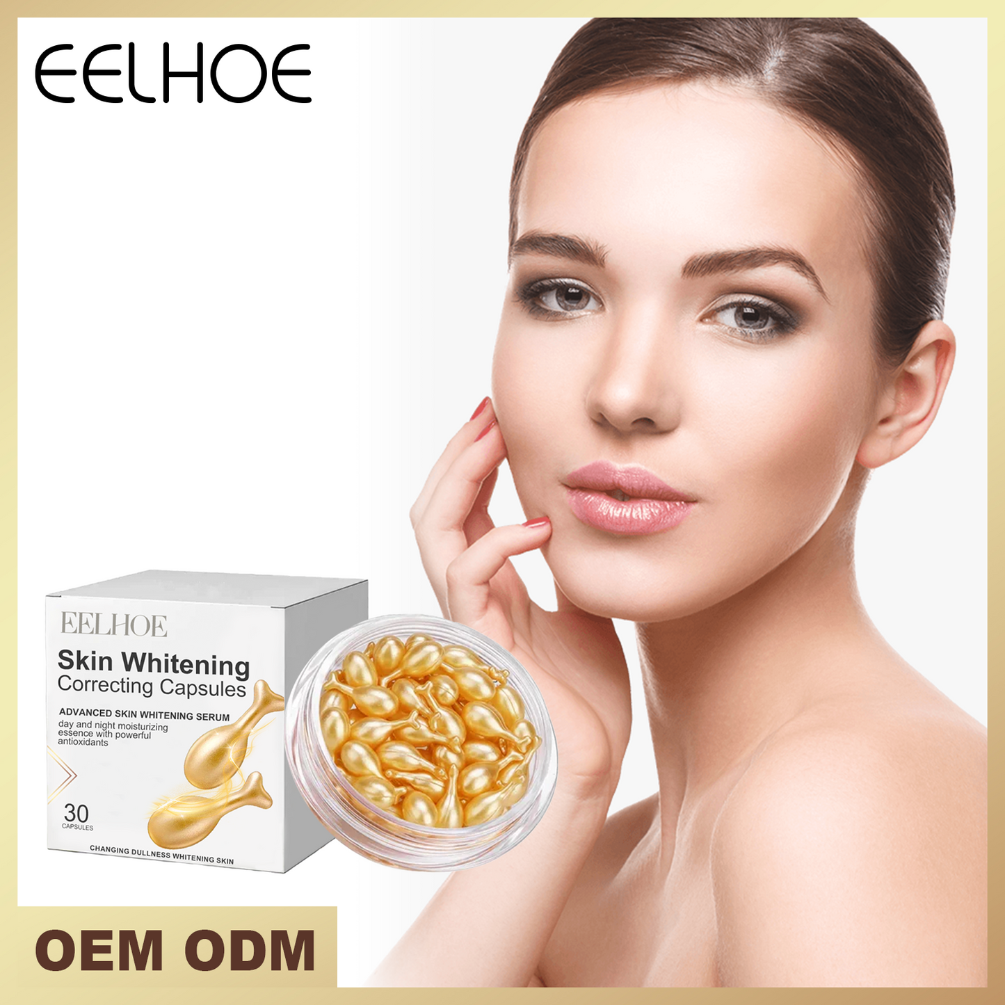 EELHOE Brightening Skin Capsules Moisturizes, hydrates, brightens skin, improves dullness, and enhances radiance