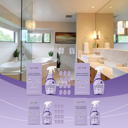 Jue Fish Multi-purpose stain remover and cleaner Easy-to-use multi-purpose cleaner for cleaning grease and stains on kitchen stoves and utensils