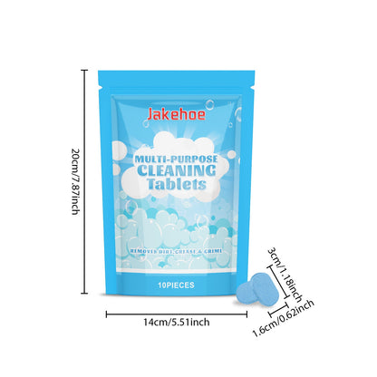 Jakehoe Multi-purpose cleaning tablets Multi-purpose cleaning tablets for water-stained walls, oily stains, bathrooms, and home use