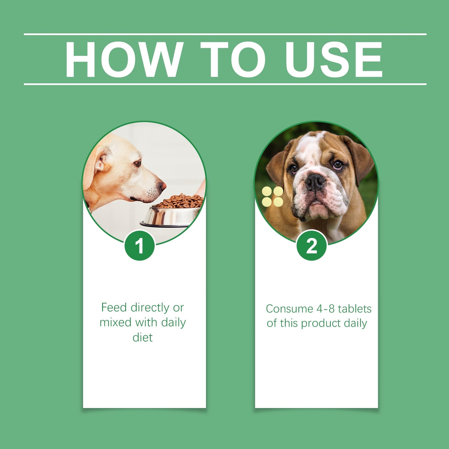 Yegbong Nutritional Vitamin Tablets for Middle-Aged and Elderly Dogs Provides comprehensive nutritional support to promote health and wellness food