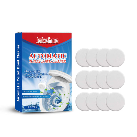 Jakehoe Toilet cleaning effervescent tablets Toilet cleaner removes odors, removes scale and yellowing, and provides long-lasting fresh air