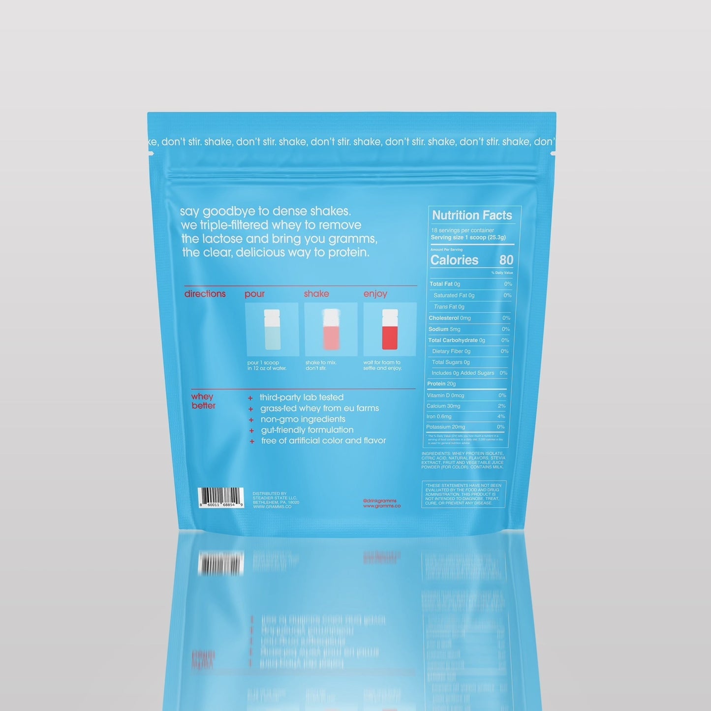 strawberry acai protein 250g