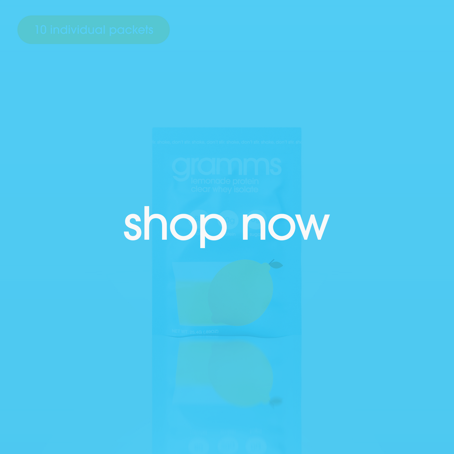 lemonade protein travel pack 450g