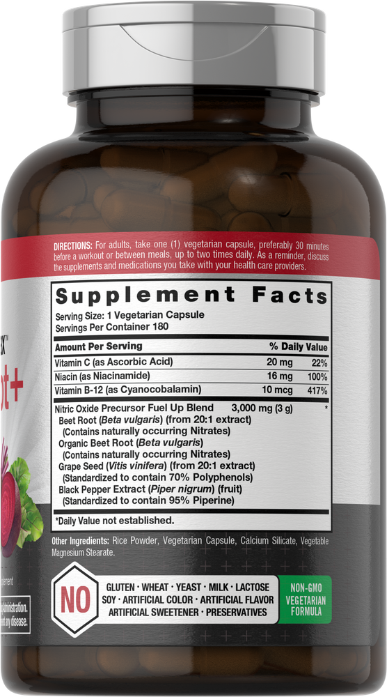 Nitric Oxide Max with Beet Root | 180 Capsules