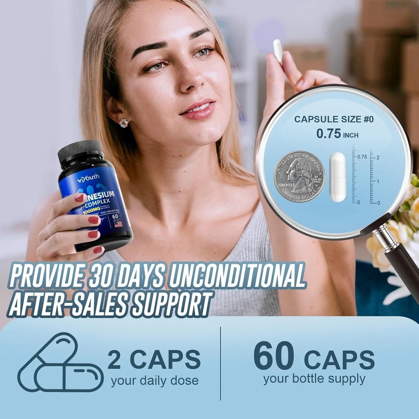 Glycinate Supplement, Magnesium 7 Complex Advanced with Citrate Malate Chelate..