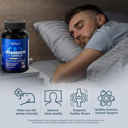 Glycinate Supplement, Magnesium 7 Complex Advanced with Citrate Malate Chelate..